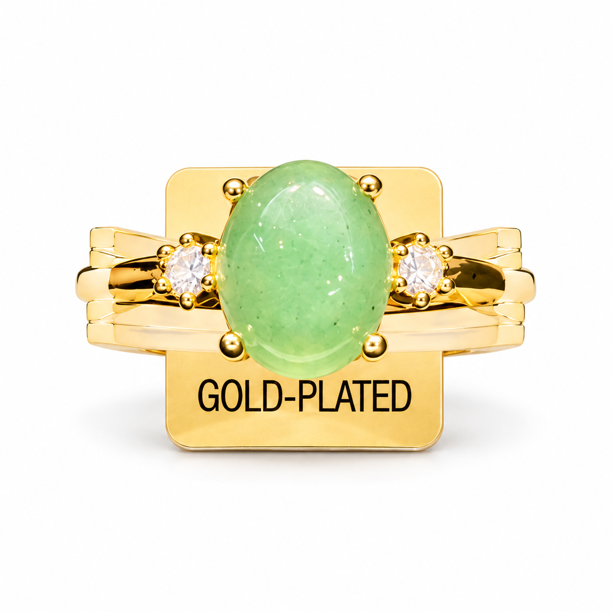 zirconia-style Elegant gold-plated ring