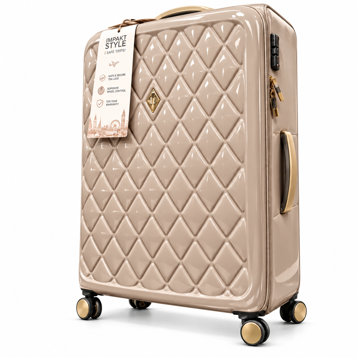 IT Luggage hard-shell suitcase